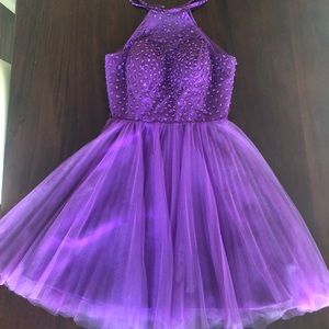 Purple homecoming/prom dress